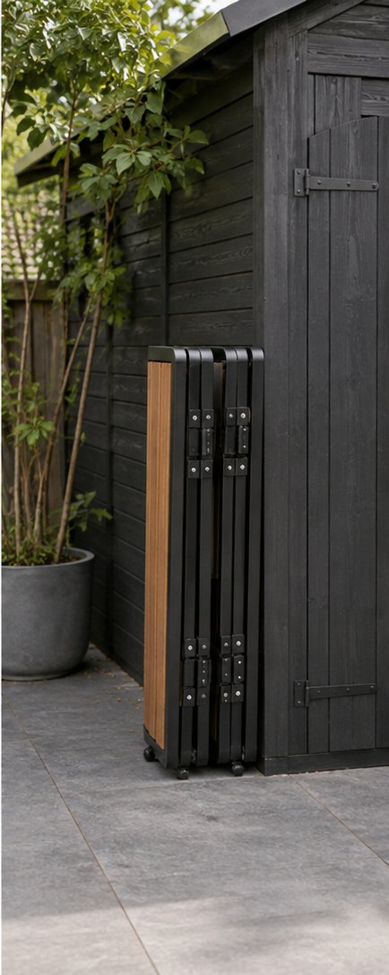 Folds flat for storage